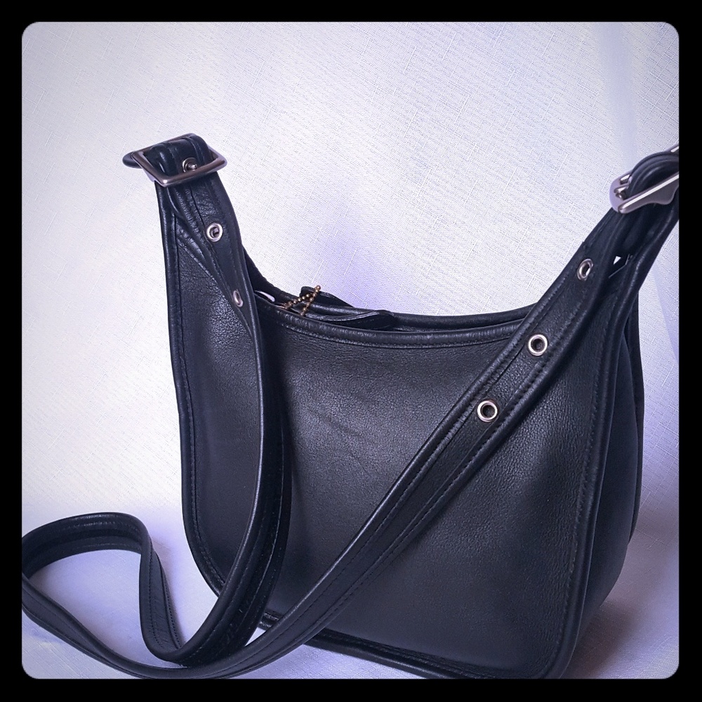 Vintage black Coach purse
